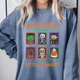 Cute Halloween Teacher Comfort Colors Sweatshirt Blue Jean Cute Halloween Teacher Comfort Colors Sweatshirt Blue Jean