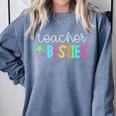 Cute Teacher Shirt Teacher Besties Comfort Colors Sweatshirt Blue Jean Cute Teacher Shirt Teacher Besties Comfort Colors Sweatshirt Blue Jean
