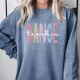 Dance Teacher Appreciation Dance Instructor Dancing Teacher Comfort Colors Sweatshirt Blue Jean