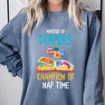 Daycare Provider Master Of Diapers Childcare Teacher Comfort Colors Sweatshirt Blue Jean