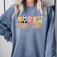 Daycare Teacher Animals Daycare Provider Back To School Comfort Colors Sweatshirt Blue Jean