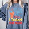 Diabetic Teacher Diabetes Awareness Insulin Blue Ribbon Comfort Colors Sweatshirt Blue Jean