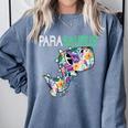 Dino Para Professional Teacher Collection T-Rex Dinosaur Paraeducator Assistant Teacher Comfort Colors Sweatshirt Blue Jean Dino Para Professional Teacher Collection T-Rex Dinosaur Paraeducator Assistant Teacher Comfort Colors Sweatshirt Blue Jean