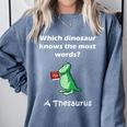 Dinosaur Thesaurus Grammar Joke Teacher Comfort Colors Sweatshirt Blue Jean Dinosaur Thesaurus Grammar Joke Teacher Comfort Colors Sweatshirt Blue Jean