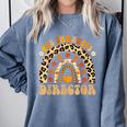 Director One Thankful Fall Teacher Women Life Comfort Colors Sweatshirt Blue Jean
