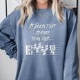It Doesn't Get Scarier Halloween Music Teacher Costume For Men Women Comfort Colors Sweatshirt Blue Jean