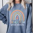Dream Team Special Education Teacher ED SPED Squad Rainbow Comfort Colors Sweatshirt Blue Jean Dream Team Special Education Teacher ED SPED Squad Rainbow Comfort Colors Sweatshirt Blue Jean