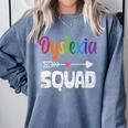 Dyslexia Awareness Month Dyslexia Teacher Therapist Comfort Colors Sweatshirt Blue Jean