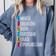 Educar Bilingual Spanish Teacher Comfort Colors Sweatshirt Blue Jean Educar Bilingual Spanish Teacher Comfort Colors Sweatshirt Blue Jean