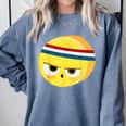 The Eggcellent Athlete Good Egg Teacher Halloween Food Group Comfort Colors Sweatshirt Blue Jean
