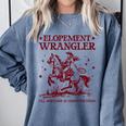 Elopement Wrangler Teacher ABA Behavior Support Cowboy Comfort Colors Sweatshirt Blue Jean Elopement Wrangler Teacher ABA Behavior Support Cowboy Comfort Colors Sweatshirt Blue Jean