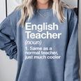 English Teacher Definition Back To School First Day Comfort Colors Sweatshirt Blue Jean