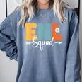 ENL Squad Back To School Teachers Students ENL Crew Men Women Girls Kids Comfort Colors Sweatshirt Blue Jean ENL Squad Back To School Teachers Students ENL Crew Men Women Girls Kids Comfort Colors Sweatshirt Blue Jean