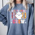 ESL Teacher Boo Crew Halloween Costume Comfort Colors Sweatshirt Blue Jean