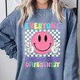Everyone Communicates Differently Autism Awareness Teacher Comfort Colors Sweatshirt Blue Jean Everyone Communicates Differently Autism Awareness Teacher Comfort Colors Sweatshirt Blue Jean
