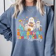 Everyone Communicates Differently Halloween SLP Sped Teacher Comfort Colors Sweatshirt Blue Jean Everyone Communicates Differently Halloween SLP Sped Teacher Comfort Colors Sweatshirt Blue Jean