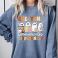 Everyone Communicates Differently Halloween Sped Teacher Comfort Colors Sweatshirt Blue Jean Everyone Communicates Differently Halloween Sped Teacher Comfort Colors Sweatshirt Blue Jean