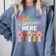 Everyone Is Welcome Here Shirt Teacher Comfort Colors Sweatshirt Blue Jean Everyone Is Welcome Here Shirt Teacher Comfort Colors Sweatshirt Blue Jean