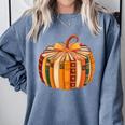 Fall Book Halloween Costume Autumn Pumpkin Teacher Kids Comfort Colors Sweatshirt Blue Jean