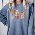 Fall In Love With Learning Autum Thanksgiving Teacher Kids Comfort Colors Sweatshirt Blue Jean Fall In Love With Learning Autum Thanksgiving Teacher Kids Comfort Colors Sweatshirt Blue Jean
