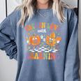 Fall In Love With Learning Autumn Fall Season Teacher Comfort Colors Sweatshirt Blue Jean