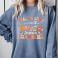 Fall In Love With Learning Autumn Teacher Thanksgiving Comfort Colors Sweatshirt Blue Jean Fall In Love With Learning Autumn Teacher Thanksgiving Comfort Colors Sweatshirt Blue Jean