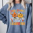 Fall In Love With Learning Fall Teacher Thanksgiving Retro Comfort Colors Sweatshirt Blue Jean Fall In Love With Learning Fall Teacher Thanksgiving Retro Comfort Colors Sweatshirt Blue Jean