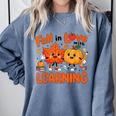 Fall In Love With Learning Thanksgiving Teacher Student Kids Comfort Colors Sweatshirt Blue Jean Fall In Love With Learning Thanksgiving Teacher Student Kids Comfort Colors Sweatshirt Blue Jean