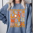 Fall In Love With Music Groovy Thanksgiving Music Teacher Men Women Girls Kids Comfort Colors Sweatshirt Blue Jean Fall In Love With Music Groovy Thanksgiving Music Teacher Men Women Girls Kids Comfort Colors Sweatshirt Blue Jean