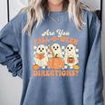 Are You Fall O Ween Directions Halloween Teacher Comfort Colors Sweatshirt Blue Jean Are You Fall O Ween Directions Halloween Teacher Comfort Colors Sweatshirt Blue Jean