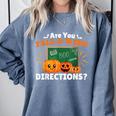 Are You Fall O Ween Directions Halloween Teacher Retro Comfort Colors Sweatshirt Blue Jean Are You Fall O Ween Directions Halloween Teacher Retro Comfort Colors Sweatshirt Blue Jean