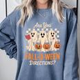 Are You Fall O Ween Directions Teacher Halloween Boo Ghost Comfort Colors Sweatshirt Blue Jean Are You Fall O Ween Directions Teacher Halloween Boo Ghost Comfort Colors Sweatshirt Blue Jean
