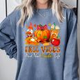 Fall Vibes Costume Teacher Thanksgiving Leopard Gnome Comfort Colors Sweatshirt Blue Jean Fall Vibes Costume Teacher Thanksgiving Leopard Gnome Comfort Colors Sweatshirt Blue Jean