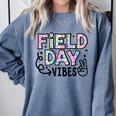 Field Day Vibes For Teacher Kids Happy Field Day 2025 Comfort Colors Sweatshirt Blue Jean Field Day Vibes For Teacher Kids Happy Field Day 2025 Comfort Colors Sweatshirt Blue Jean