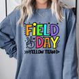Field Day Yellow Team For Teacher Kids Field Day Games Comfort Colors Sweatshirt Blue Jean Field Day Yellow Team For Teacher Kids Field Day Games Comfort Colors Sweatshirt Blue Jean