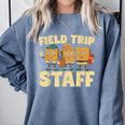 Field Trip Teacher Field Comfort Colors Sweatshirt Blue Jean