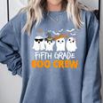 Fifth Grade Boo Crew Halloween Teacher Costume Comfort Colors Sweatshirt Blue Jean