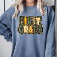 First 1St Grade Camo Camouflage Boy Teacher Back To School Comfort Colors Sweatshirt Blue Jean First 1St Grade Camo Camouflage Boy Teacher Back To School Comfort Colors Sweatshirt Blue Jean