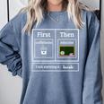 First Caffeinate Then Educate I Am Earning A Break Teacher Comfort Colors Sweatshirt Blue Jean First Caffeinate Then Educate I Am Earning A Break Teacher Comfort Colors Sweatshirt Blue Jean