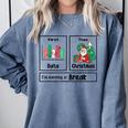 First Data Then Christmas I'm Earning A Break Sped Teacher Men Women Comfort Colors Sweatshirt Blue Jean