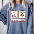 First Data Then Thanksgiving Im Earning A Break Sped Teacher Comfort Colors Sweatshirt Blue Jean First Data Then Thanksgiving Im Earning A Break Sped Teacher Comfort Colors Sweatshirt Blue Jean