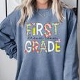 First Grade Dream Team 1st Grade Teacher First Day Of School Comfort Colors Sweatshirt Blue Jean First Grade Dream Team 1st Grade Teacher First Day Of School Comfort Colors Sweatshirt Blue Jean