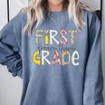 First Grade Dream Team Back To School 1st Grade Teacher Comfort Colors Sweatshirt Blue Jean First Grade Dream Team Back To School 1st Grade Teacher Comfort Colors Sweatshirt Blue Jean