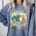 First Grade Zoo Field Trip Matching Student Teacher Class Comfort Colors Sweatshirt Blue Jean First Grade Zoo Field Trip Matching Student Teacher Class Comfort Colors Sweatshirt Blue Jean