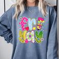 Fri-Yay Happy Friday Weekend Teacher Back To School Comfort Colors Sweatshirt Blue Jean