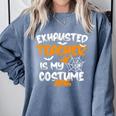 Fun Halloween Sayings Quotes Exhausted Teacher Is My Costume -Adults Short Sleeve Halloween Teacher T-Shirt Small Comfort Colors Sweatshirt Blue Jean Fun Halloween Sayings Quotes Exhausted Teacher Is My Costume -Adults Short Sleeve Halloween Teacher T-Shirt Small Comfort Colors Sweatshirt Blue Jean