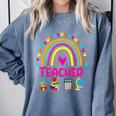 Future Kids Career Teacher Rainbow Boy Girl Graduations Comfort Colors Sweatshirt Blue Jean Future Kids Career Teacher Rainbow Boy Girl Graduations Comfort Colors Sweatshirt Blue Jean