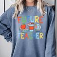 Future Teacher Costume For Kids Girls Boys Men Women Comfort Colors Sweatshirt Blue Jean