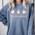 Ghost Ballet Dancer Halloween Dance Teacher Pas De Boo-Rée Comfort Colors Sweatshirt Blue Jean Ghost Ballet Dancer Halloween Dance Teacher Pas De Boo-Rée Comfort Colors Sweatshirt Blue Jean