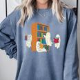 Ghosts Reading Books Teacher Halloween Librarian Boooks Comfort Colors Sweatshirt Blue Jean Ghosts Reading Books Teacher Halloween Librarian Boooks Comfort Colors Sweatshirt Blue Jean